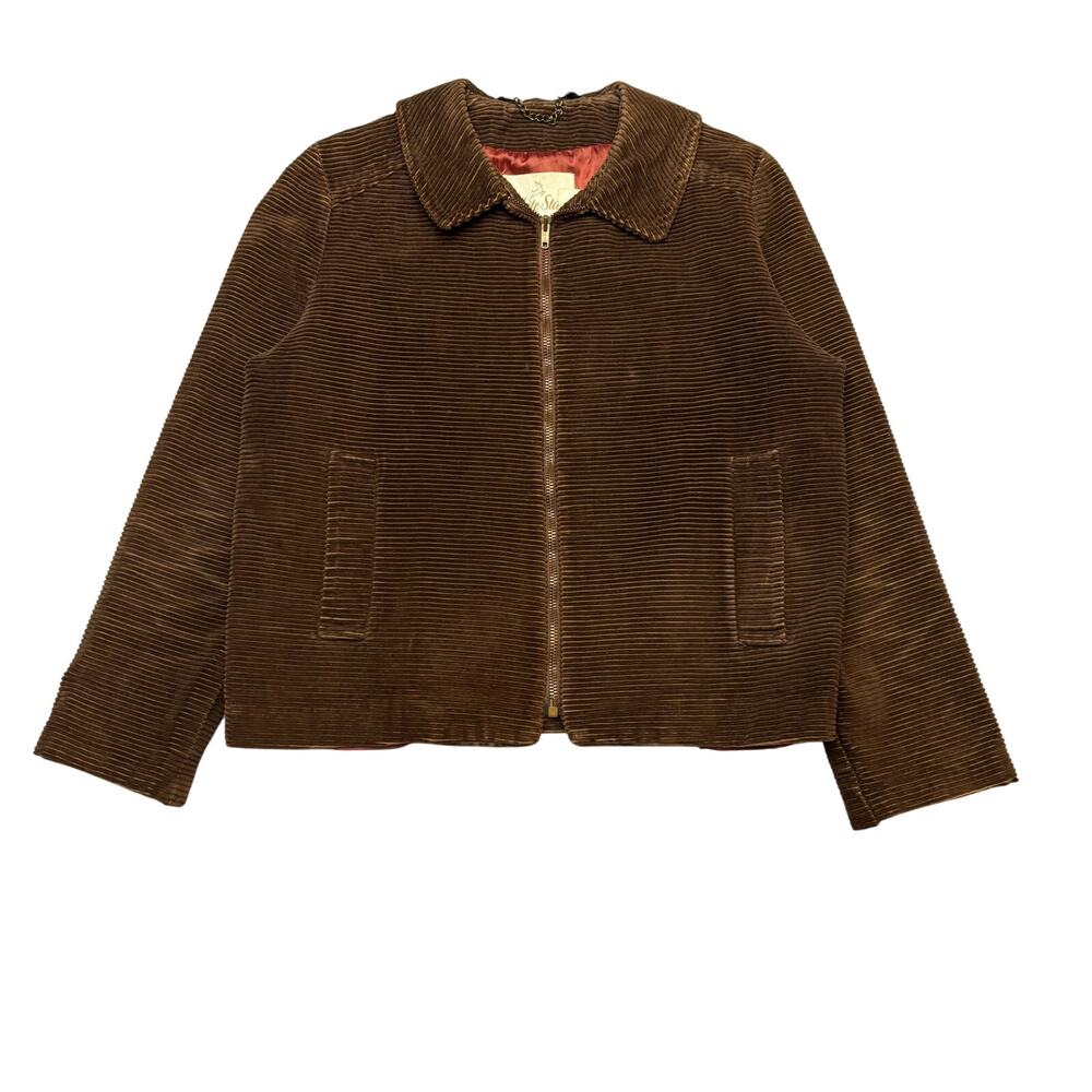 Vintage 60s White Stag Corduroy Jacket Womens 14 Brown Talon Twee Indie